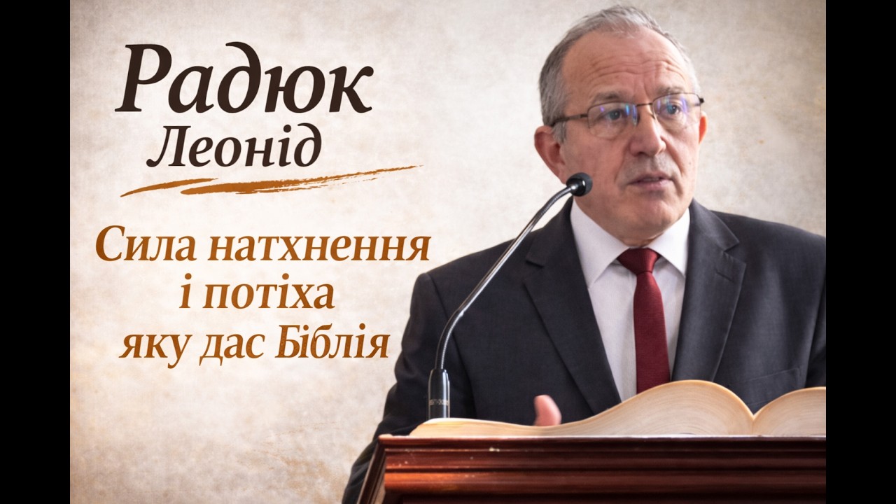«Сила натхнення і потіха яку дає Біблія» l Радюк Леонід