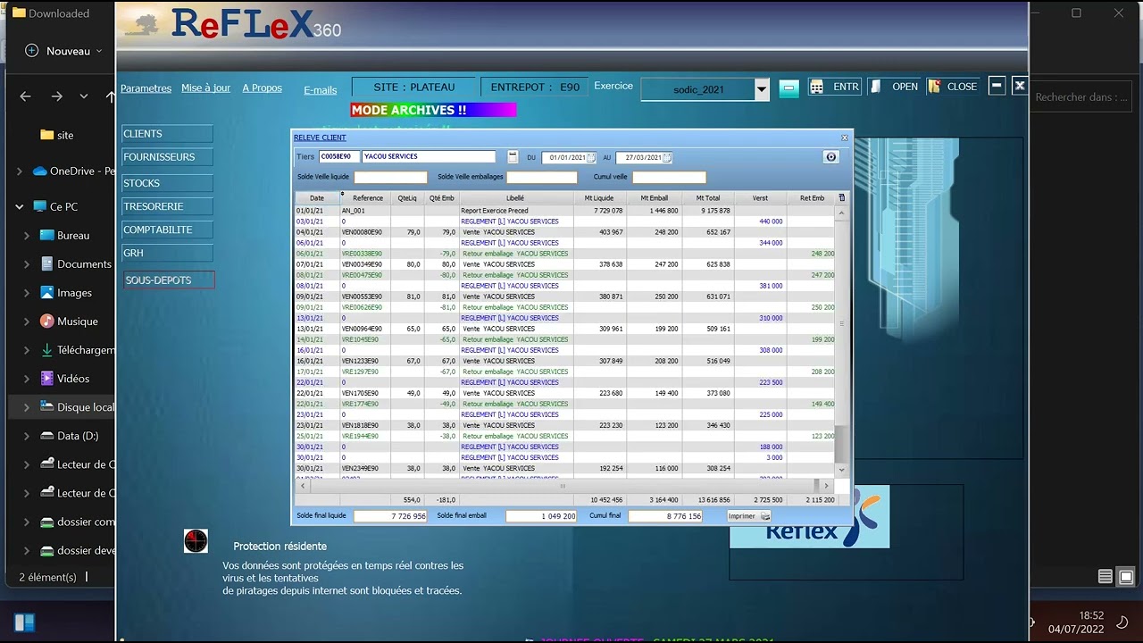 Logiciel de gestion des distributeurs de boisson