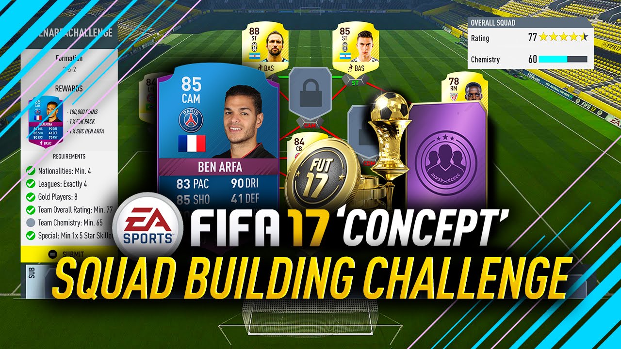 FIFA 17 Squad Building Challenge! *Concept* #2 - PSG Ben Arfa Reward! FUT 17!