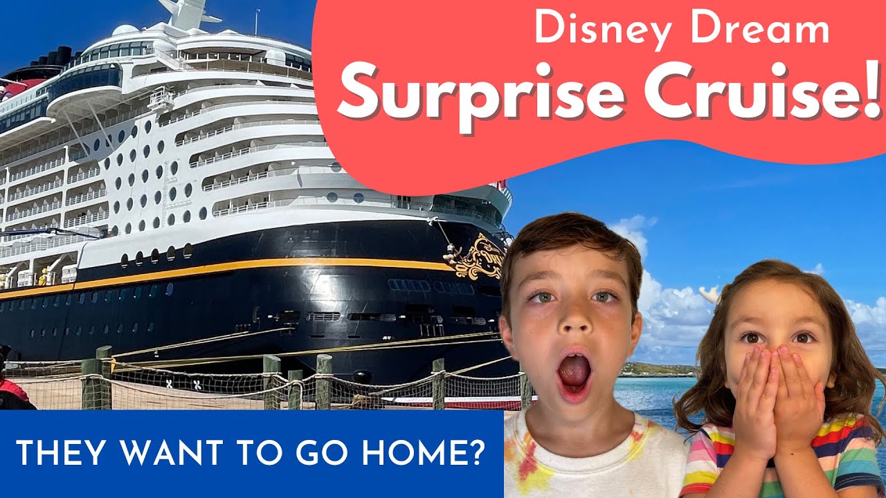 We Surprise Our Kids With A Disney Cruise! - Disney Dream Under 5 Embarkation Testing- August 2022