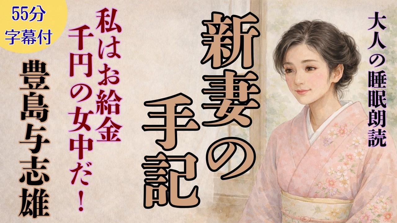 【生の声朗読】新妻の手記｜豊島与志雄｜青空文庫