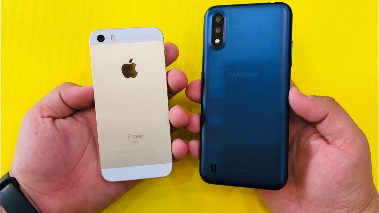 iPhone SE vs Samsung Galaxy A01