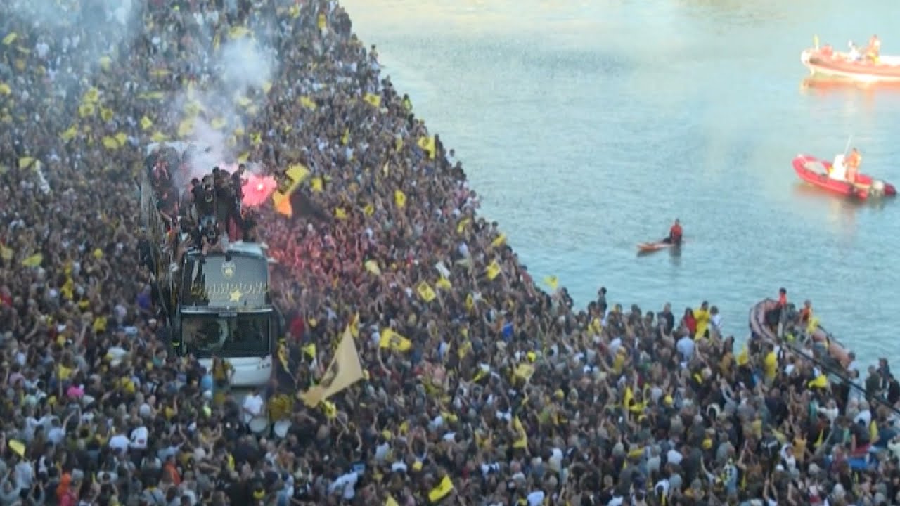 The whole of La Rochelle turned up to celebrate their rugby team winning the Champions Cup