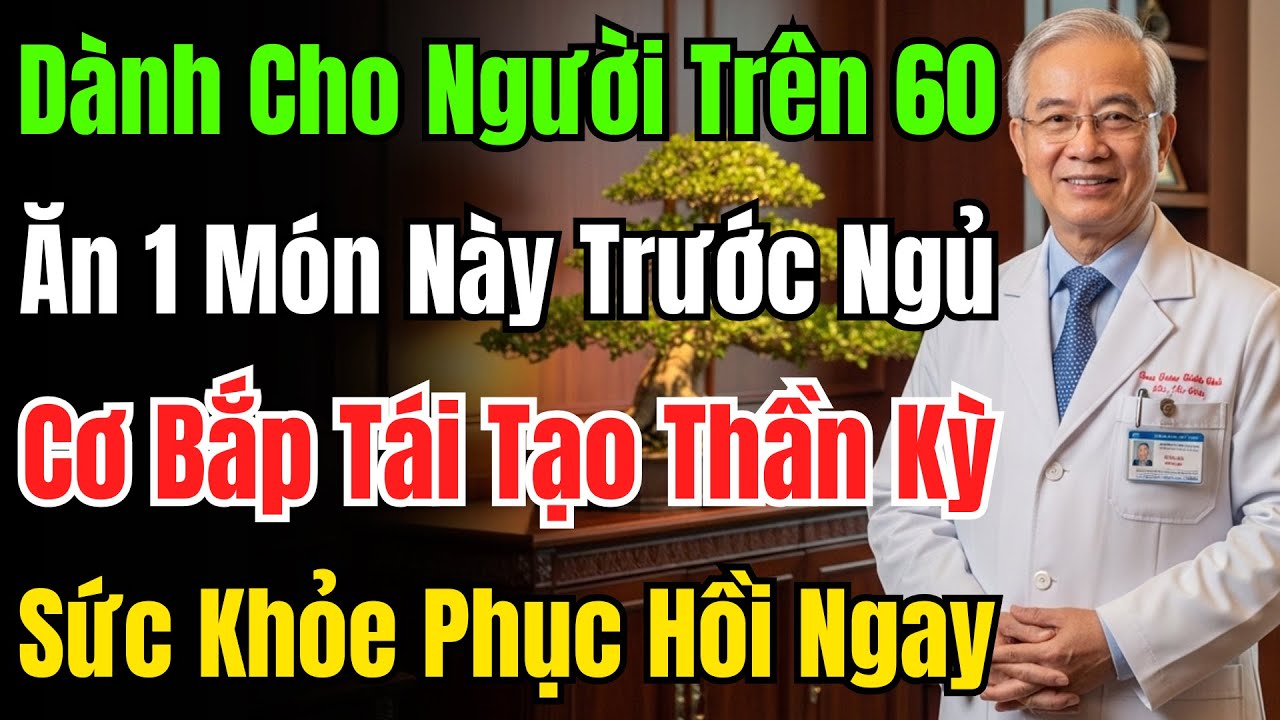 Cảnh Báo Người Lớn Tuổi! Đừng Đi Ngủ Khi Chưa Ăn Thứ Này, Cơ Bắp Sẽ Teo Dần Trong Đêm!