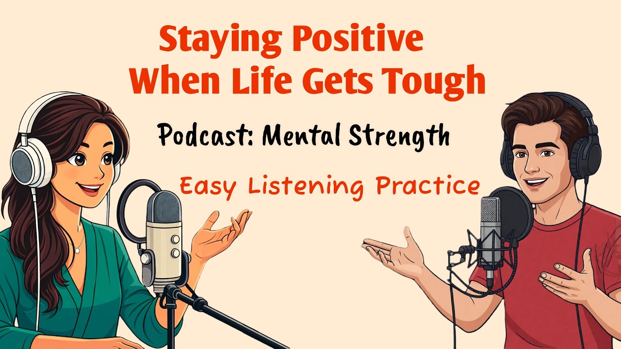 🔥 How to Stay Positive During Difficult Times | Easy English Podcast (B1–C1) | Listening Practice