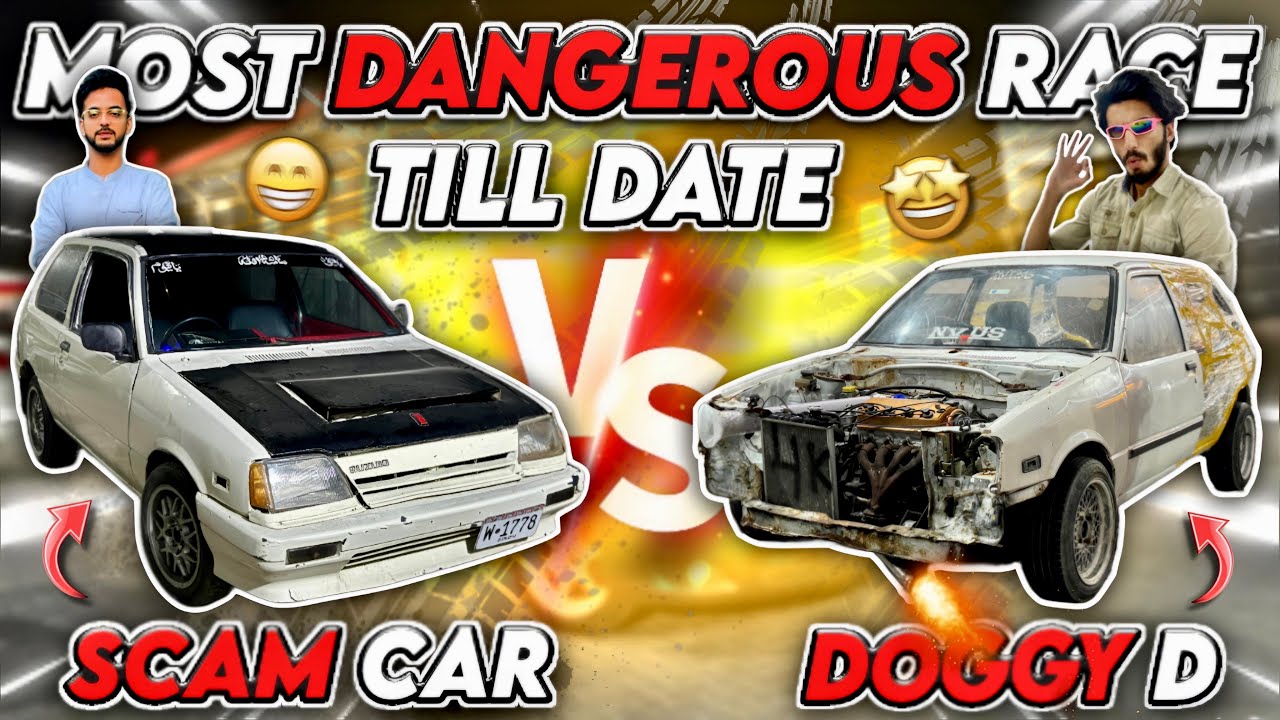 Most Dangerous Race Till Date 😨 SCAM CAR VS Doggy D 🔥 Team-4K