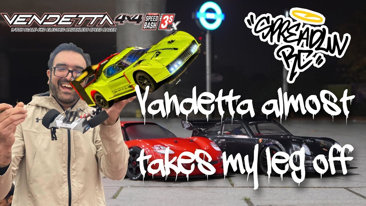 Arrma Vandetta almost takes my leg off 🤯 RC Car driven by MadMan @ob1rc