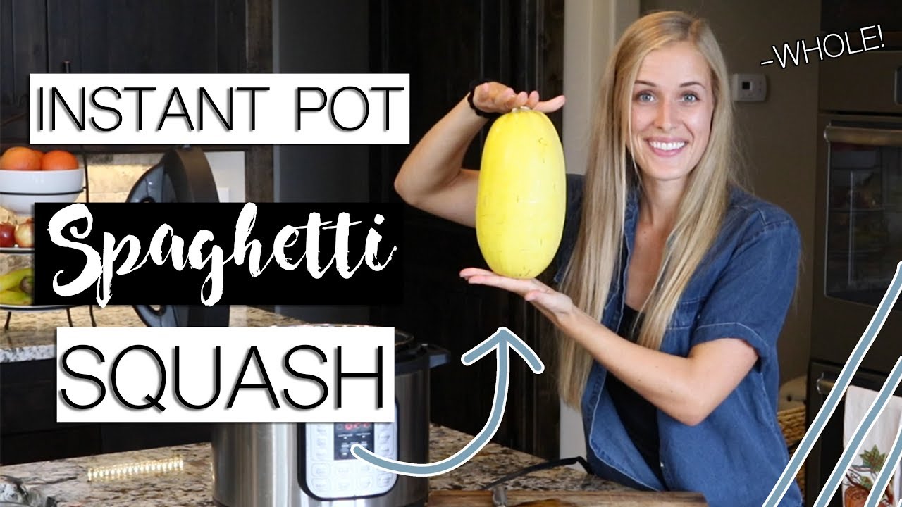 INSTANT POT SPAGHETTI SQUASH | How To Cook it Whole!  | Jordan Cornwell