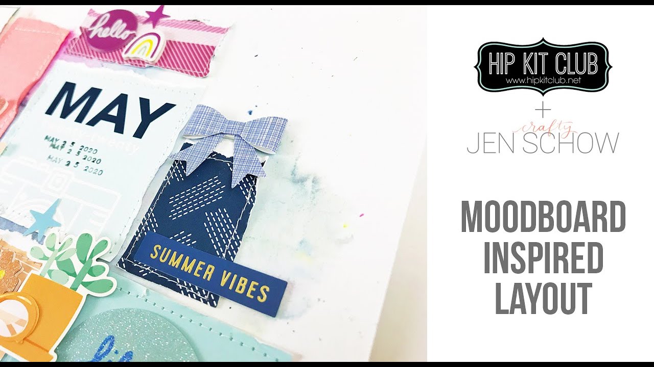 Hip Kit Club | Moodboard Inspired Rainbow Grid Layout Process
