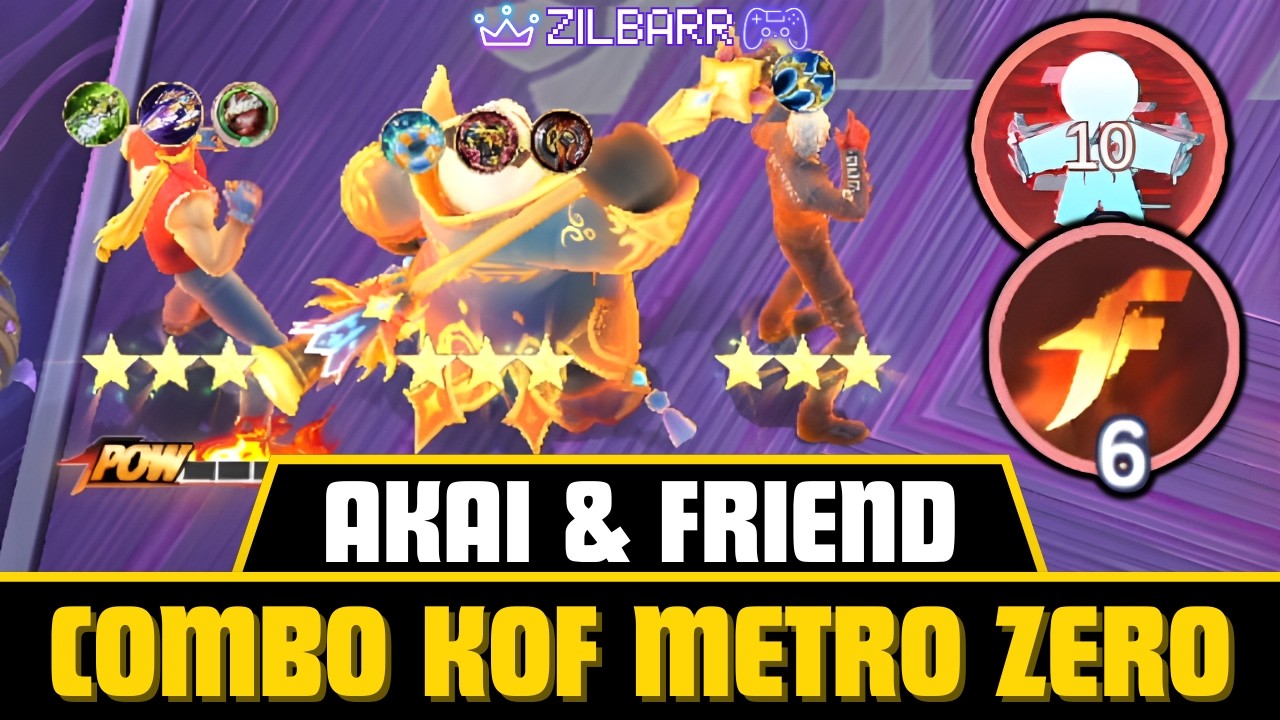 AKAI & FRIEND! COMBO KOF 10 METRO ZERO! VS KADITA GUINEVERE BINTANG 3 MAGIC CHESS GO GO!!