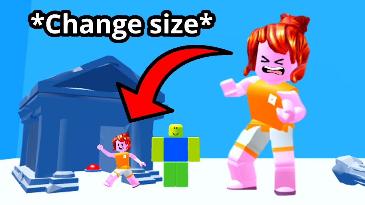 Roblox find the button but you can change your size&hellip;