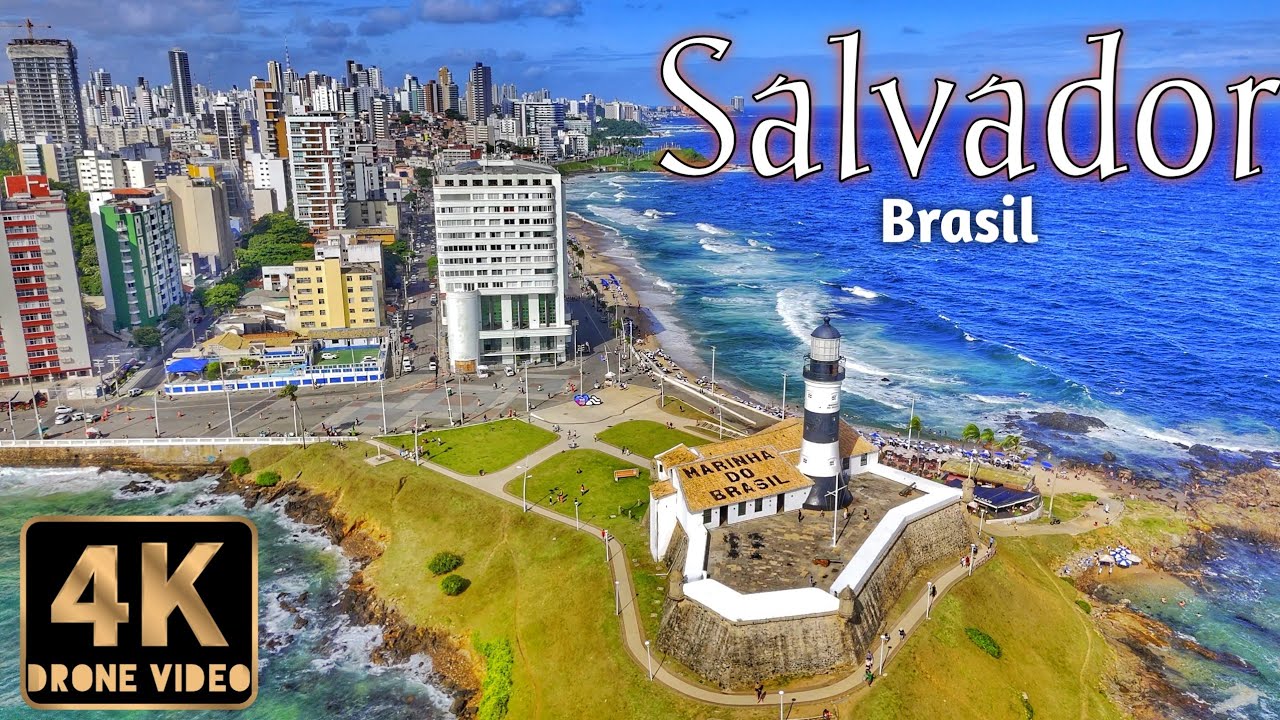 Salvador, Bahia, Brasil 4K HDR Drone
