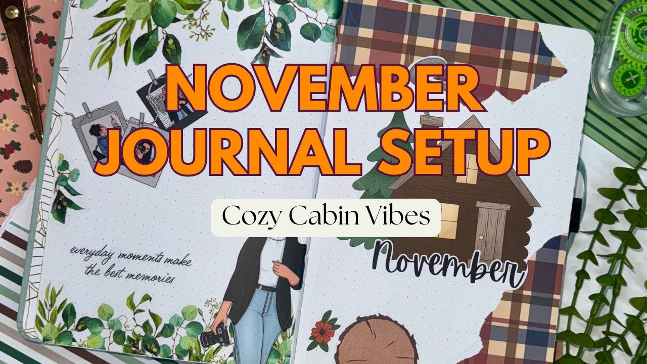 ✨ Setting Up My New Archer & Olive Journal | Cozy Cabin Collection by Amy Plans Things 🍂