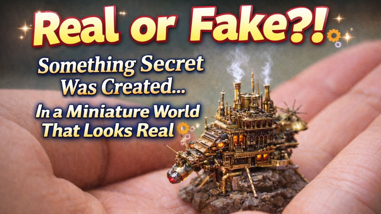 Something Secret Was Created… In a Tiny World That Looks Real ⚙️✨| Tilt Shift Animation