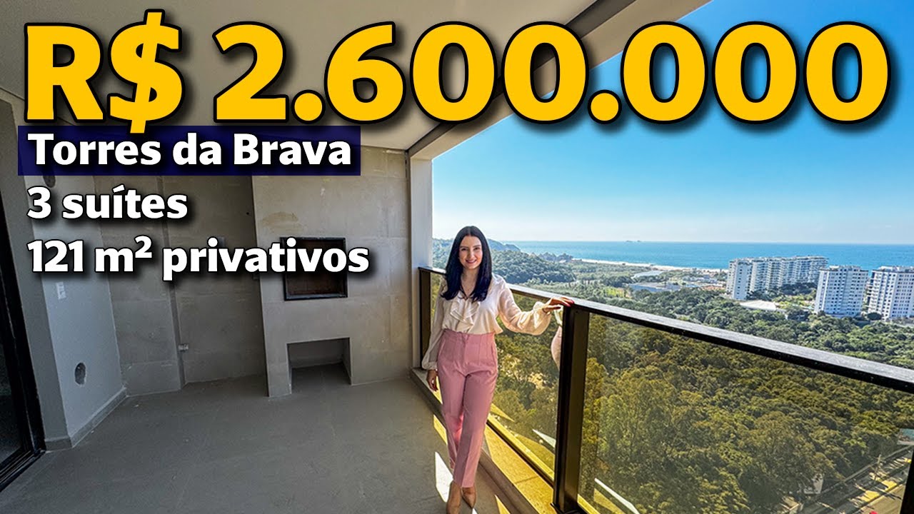 Apartamento com VISTA MAR no Torres da Brava Brisa | Praia Brava