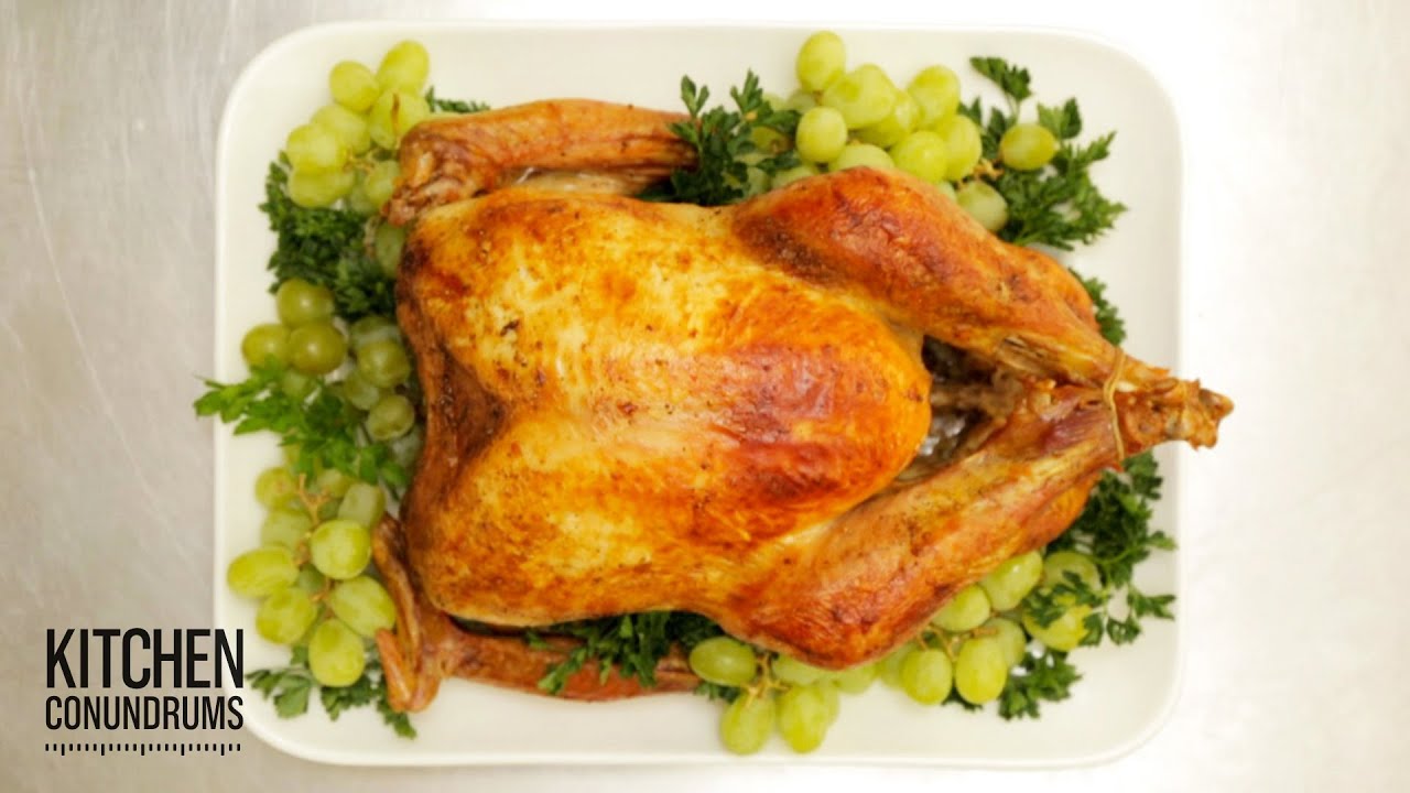 Upside Down Thanksgiving Turkey Recipe - Kitchen Conundrums with Thomas Joseph