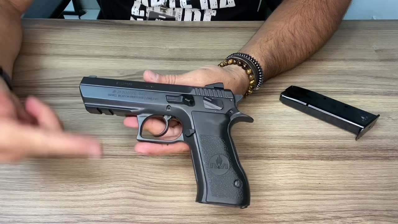 APRESENTAÇÃO PISTOLA IWI - JERICHO  F - FULL METAL - CAL 9MM