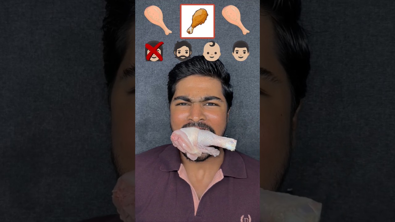 Who will eat the raw chicken leg?!😱 #shorts #shortsfeed #viralshorts #challenge