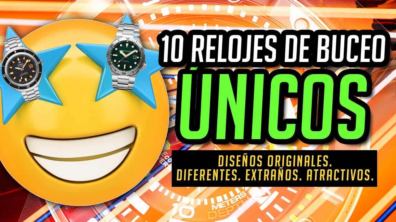 ¿Cansado de los mismos relojes de siempre? 10 RELOJES DE BUCEO ORIGINALES, ÚNICOS Y ATRACTIVOS