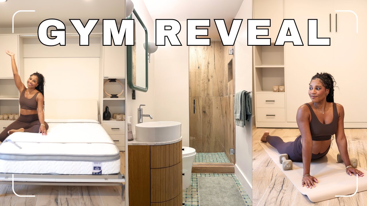 MIAMI HOUSE RENOVATION TOUR: HOME GYM & SMALL GYM BATHROOM REVEAL 🌴 MONROE STEELE