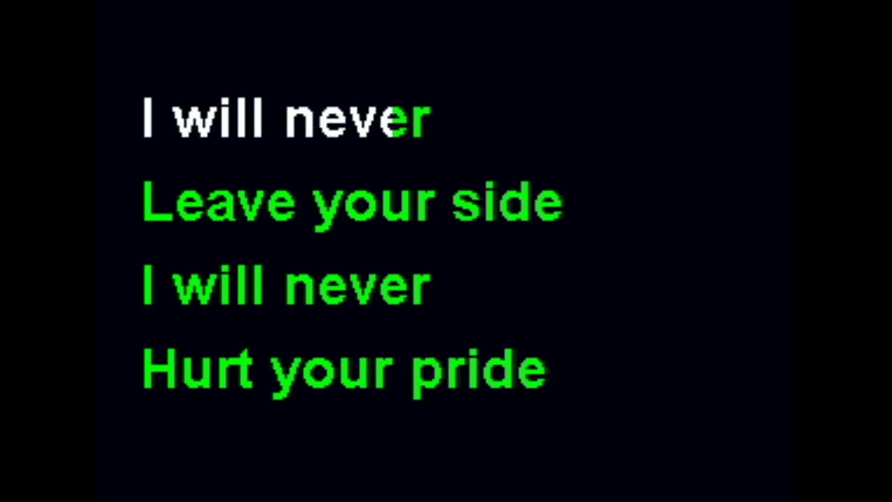 The Four Top   I Believe In You & Me   Karaoke
