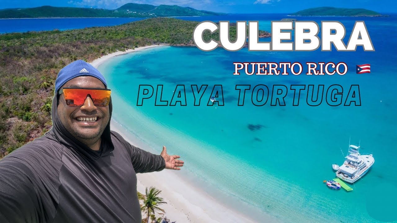 LA PLAYA MAS HERMOSA DE PUERTO RICO 🇵🇷 | PLAYA TORTUGA EN CULEBRITA .