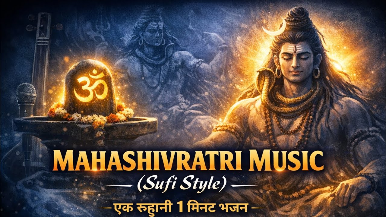 Mahashivratri Music | Sufi Style Shiv Bhajan | 1 Minute Rूहानी भजन | Har Har Mahadev