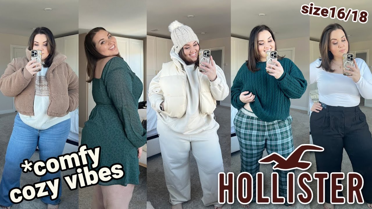 ☃️The comfiest Hollister Winter Try-On Haul ❄️ with my kids!