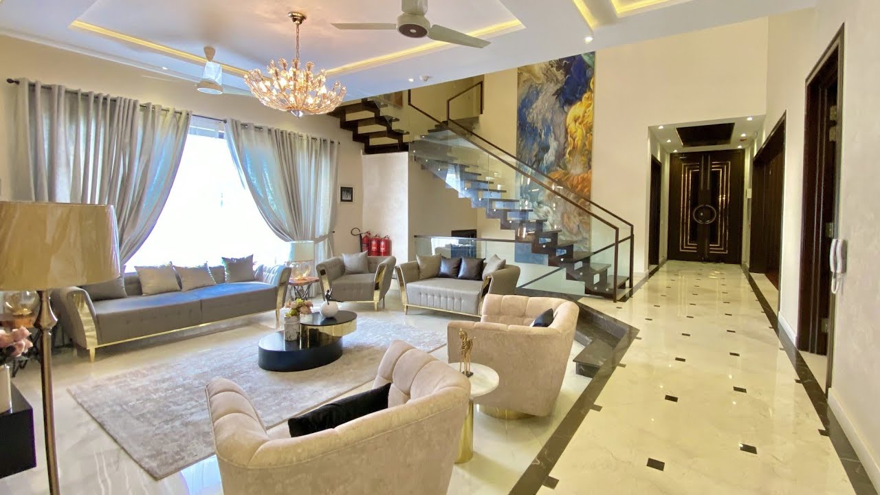 1 Kanal 50'×90' Fully Furnished Beautiful House 🏘️ with 5 Bedroom & Ful basement