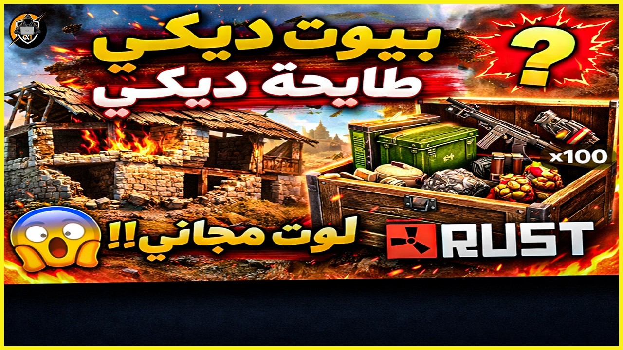 #rust راست سلسلة ) بيوت طايحه (ديكي🔥 على الارض) حصلت لوت 😍من البديه ولكن النهايه ؟؟