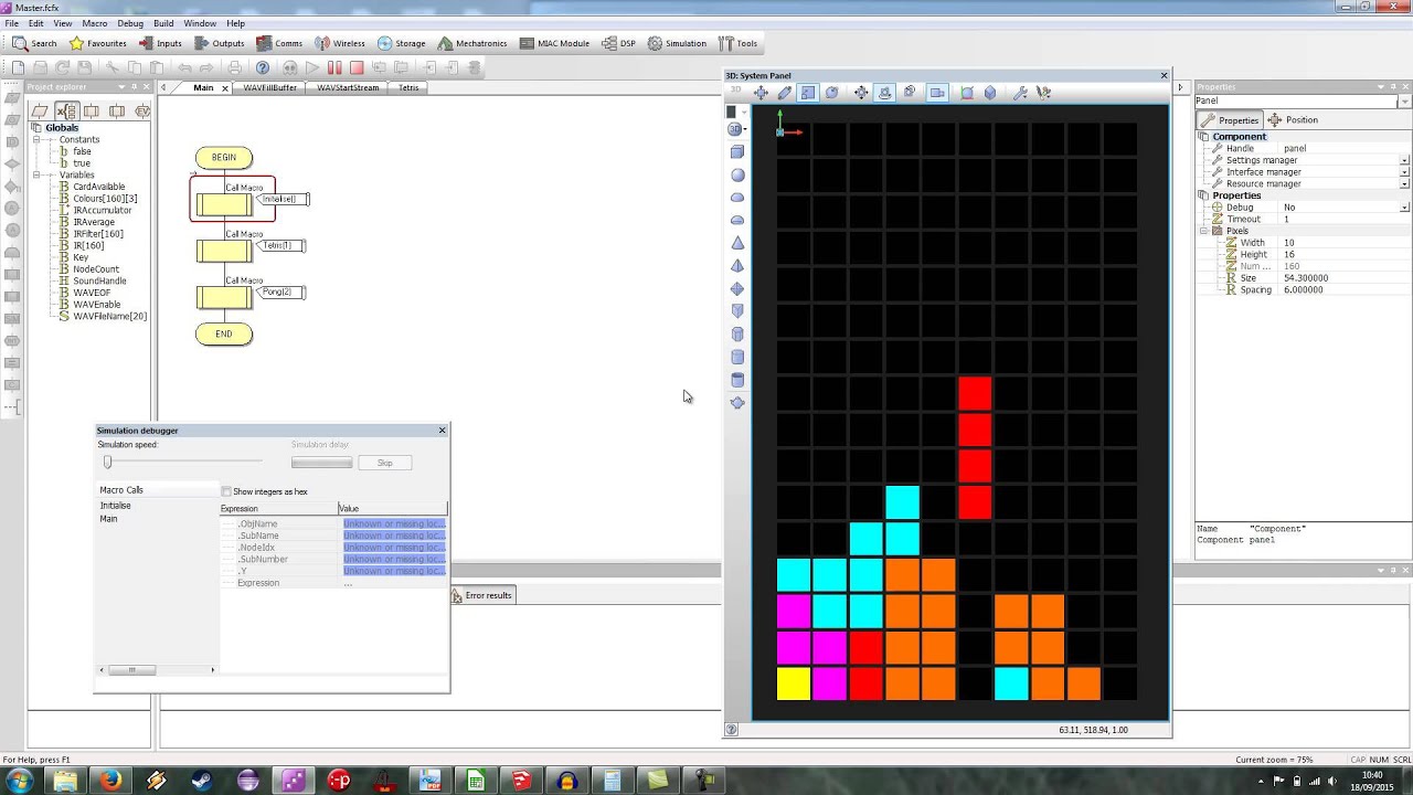 Tetris Using Flowcode 6
