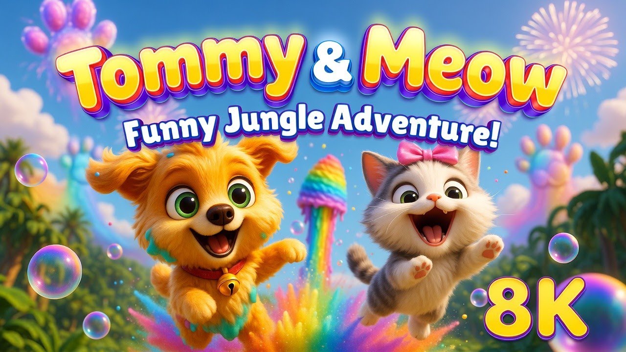 Funny Dog vs Cat Comedy 😂 | 3D Kids Cartoon Jungle Fun | Svt Universe 3D