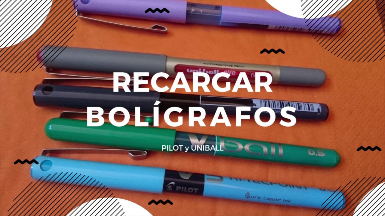 💉 💙RECARGAR BOLÍGRAFOS de tinta 🖊️ PILOT y Uniball 💥