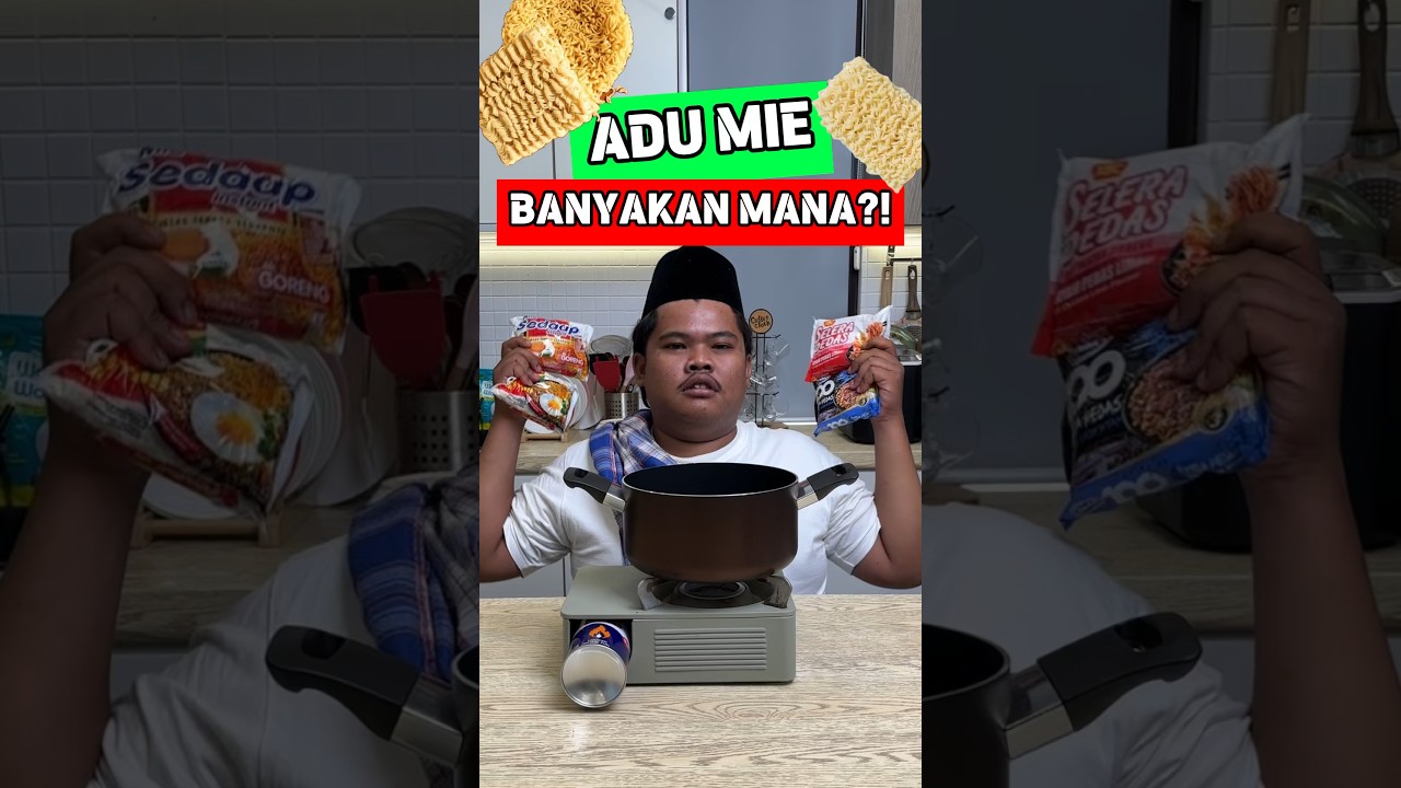 Adu Mie Instan! Mie mana ye yang paling banyak isinye?? 🍜