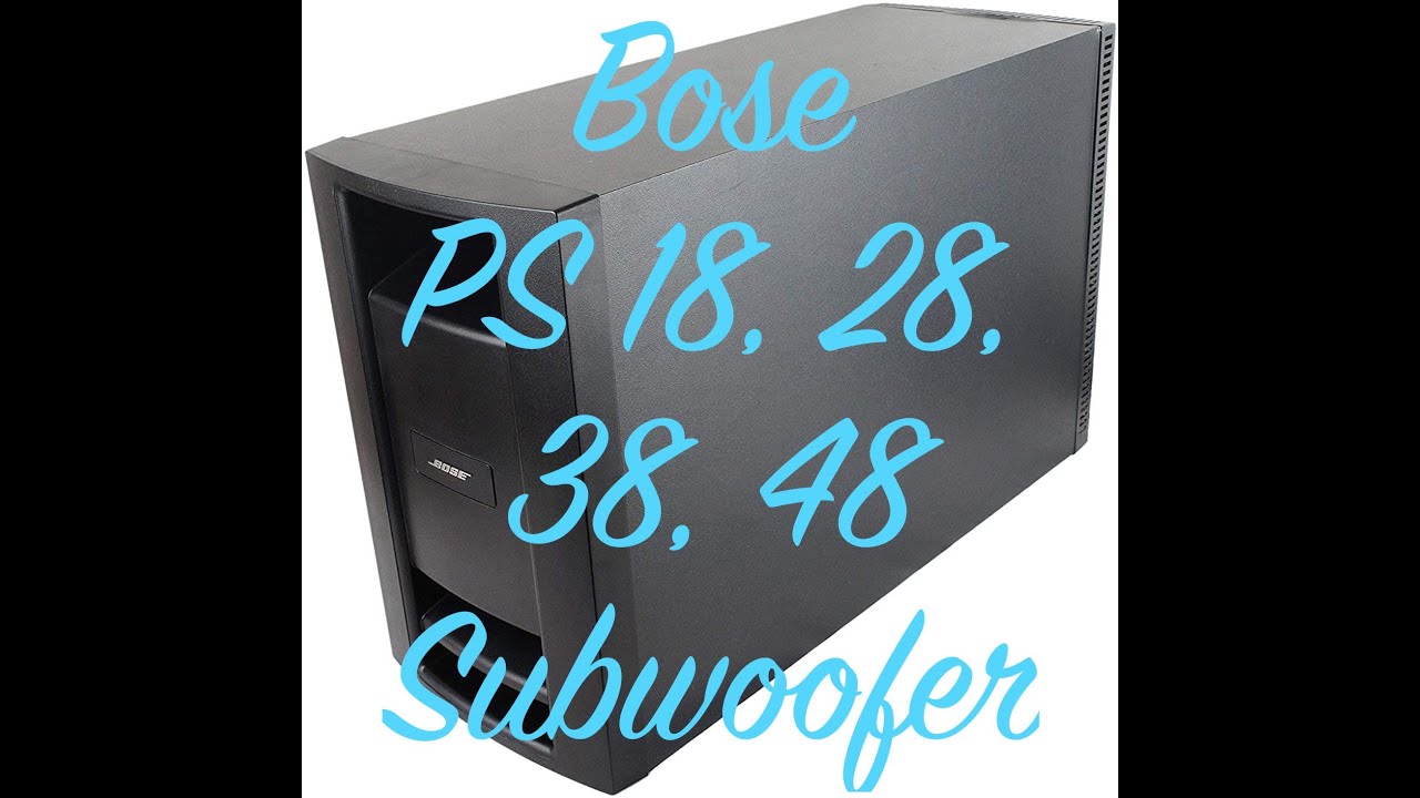 Bose PS18 Subwoofer - Bass Test