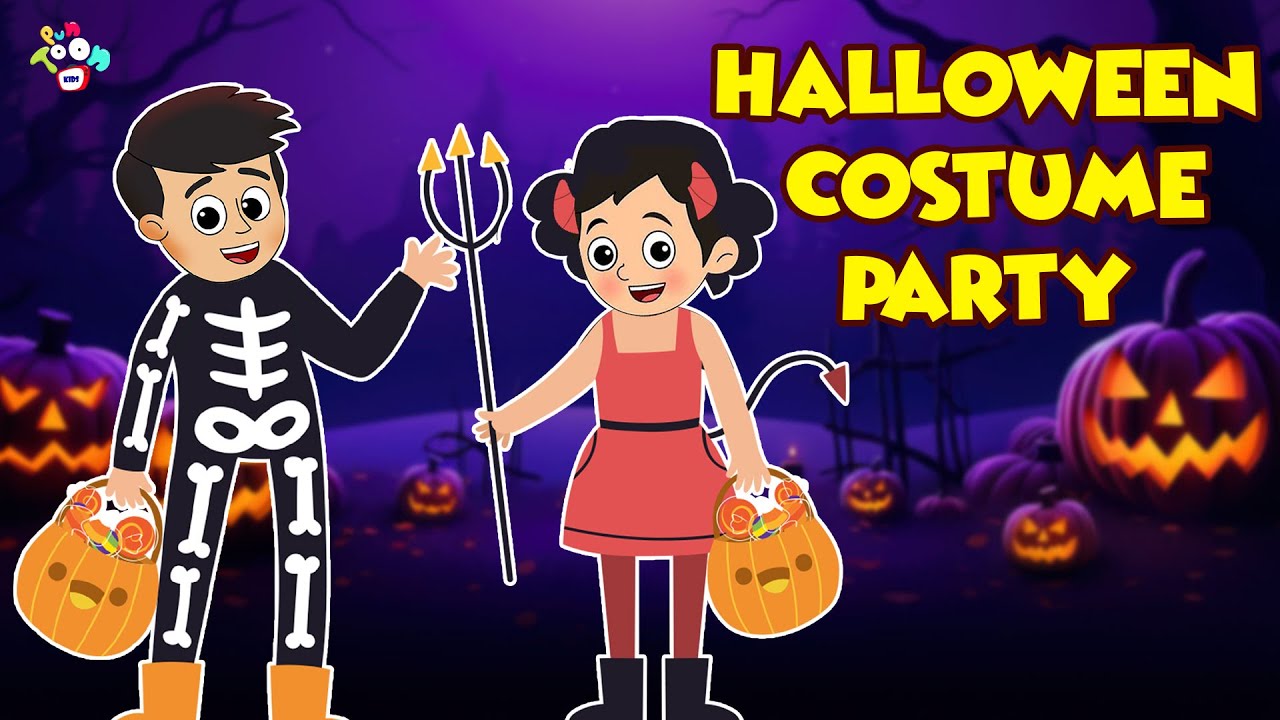 Halloween Costume party | Animated Stories | English Cartoon | Moral Stories | PunToon Kids