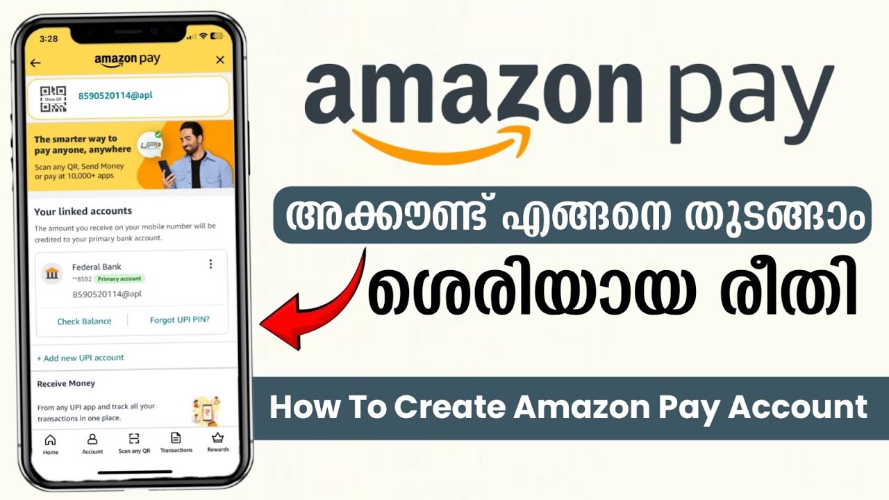 How To Create Amazon Pay UPI Account | ആമസോൺ പേ അക്കൗണ്ട് തുടങ്ങാം | #Amozonpay #account #upi