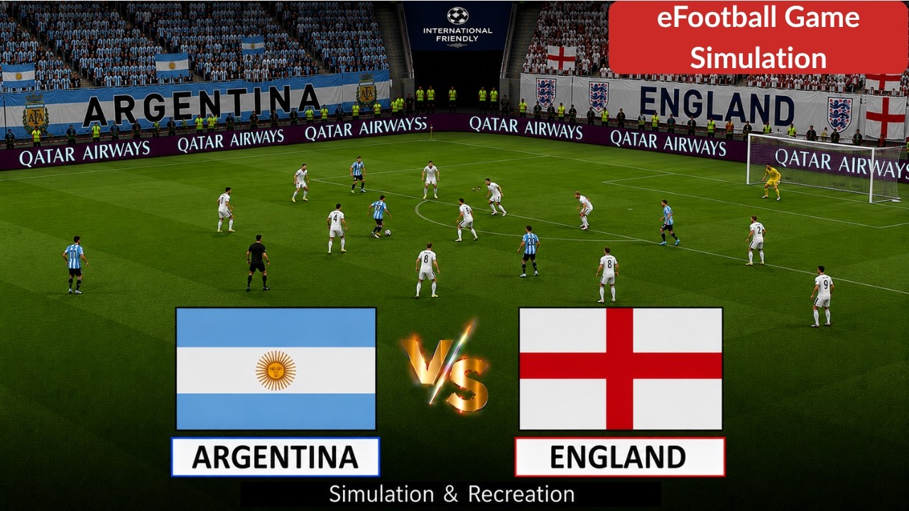 LIVE: England vs Argentina | FIFA World Cup 2026 | Full Match Streaming | Video Game Simulation