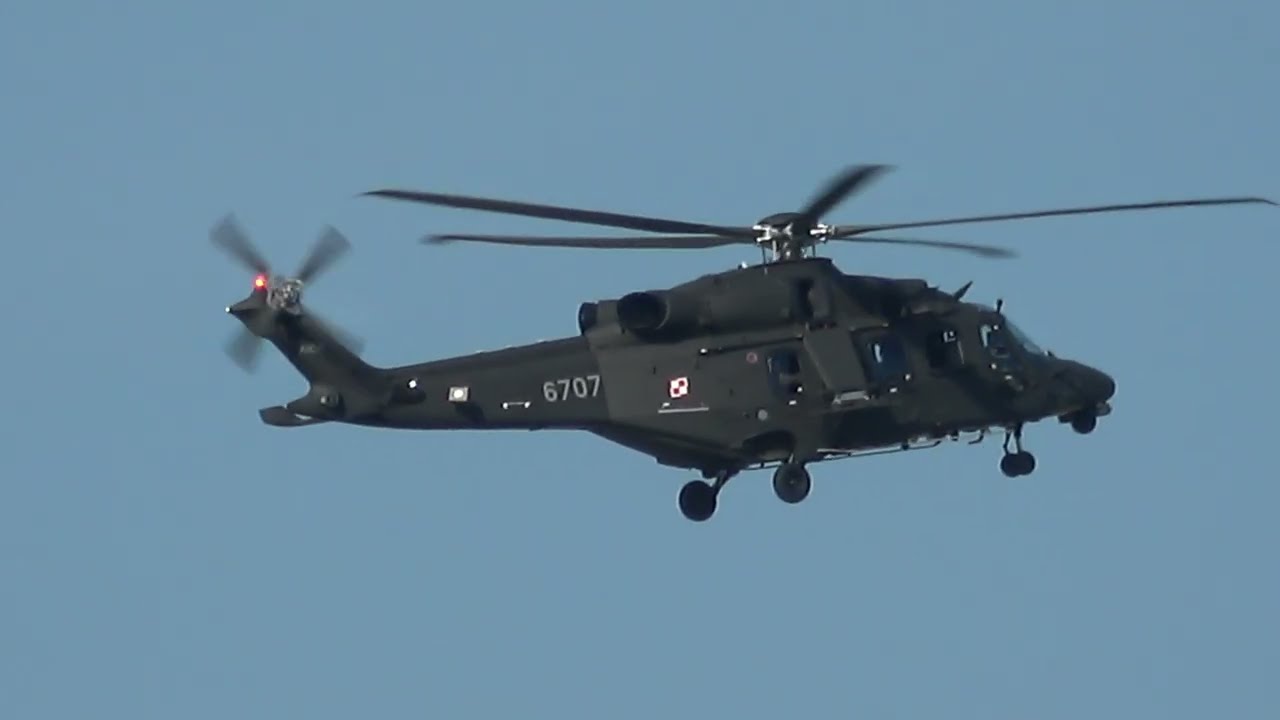 AW149 6707 POLISH AIRFORCE DEPARTING FROM THE WORLD HELICOPTER RALLY 14-6-2025