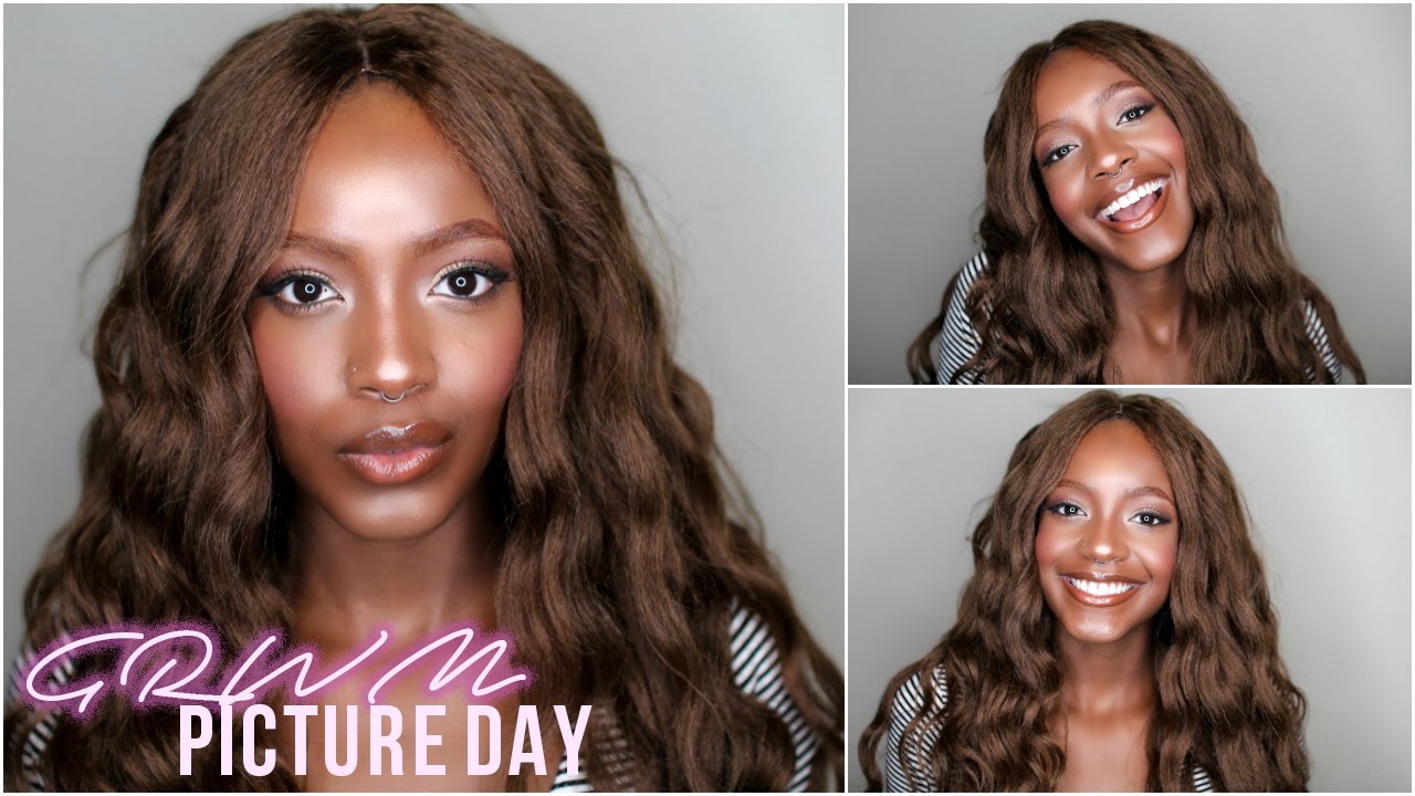 GRWM: Picture Day Hair, Makeup + Outfit! #PicturePerfect