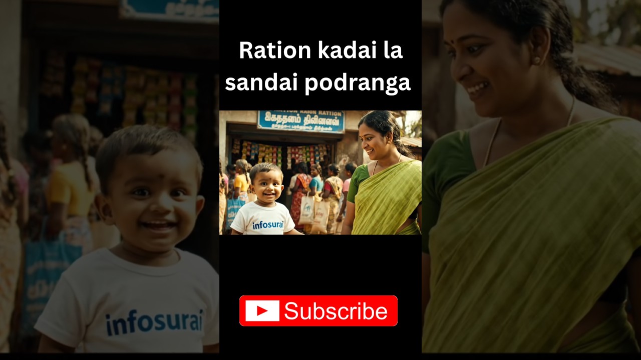 Ration kadai la sandai podranga #babycomedy #funnybaby #cutebaby #babyjoke #babyreaction