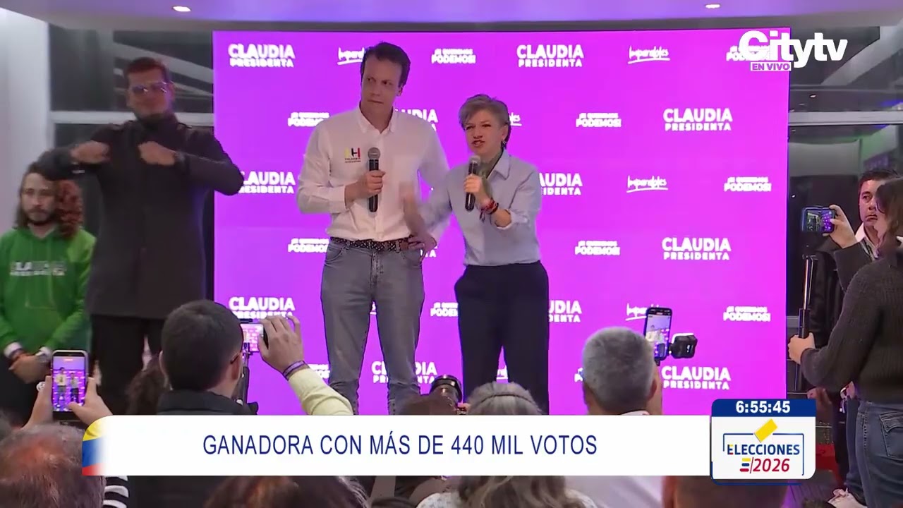 Palabras de Claudia López sobre los resultados de las elecciones 2026 | CityTv