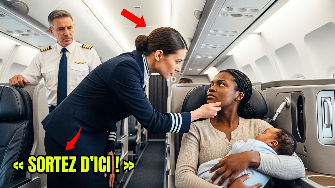 Une hôtesse gifle une mère noire avec son bébé, ignorant que son mari possède la compagnie aérien!