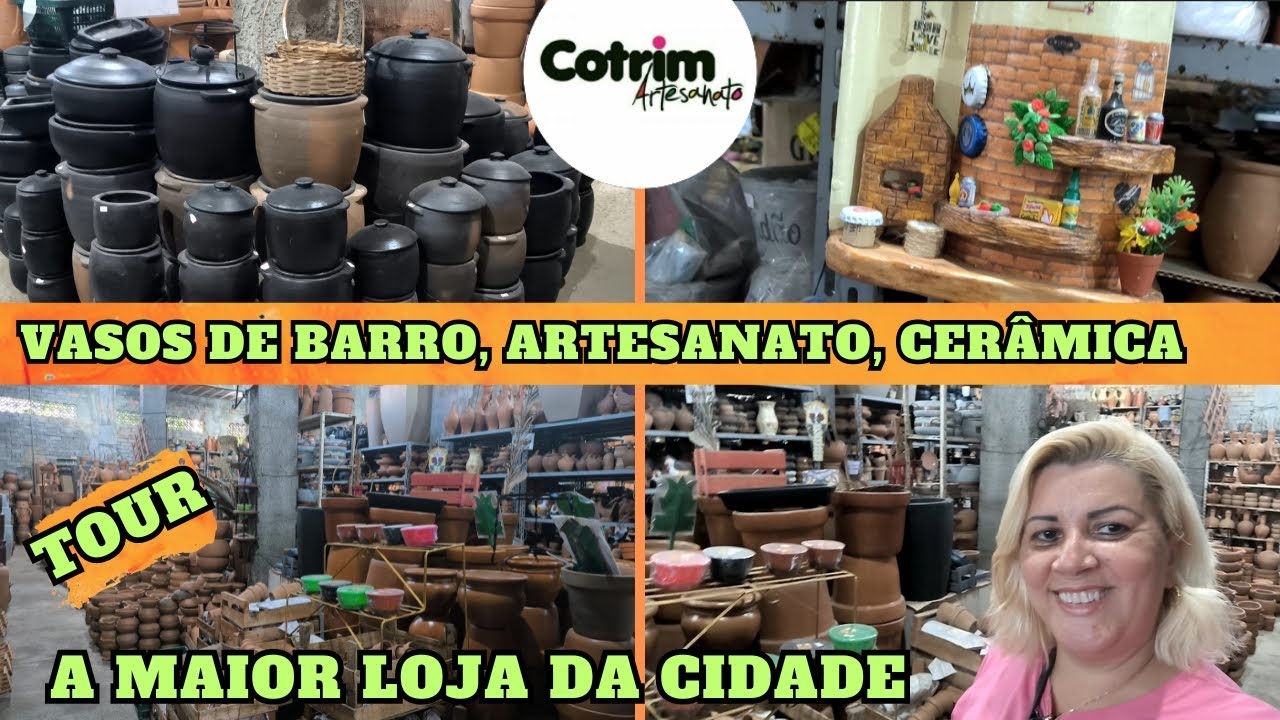 muitas opções em vasos de barro - panelas - artesanato / a maior loja da minha cidade