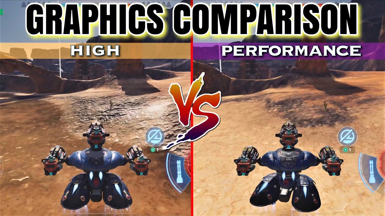 [WR] NEW Graphics HIGH VS Performance - Comparison | War Robots Remastered Test Server
