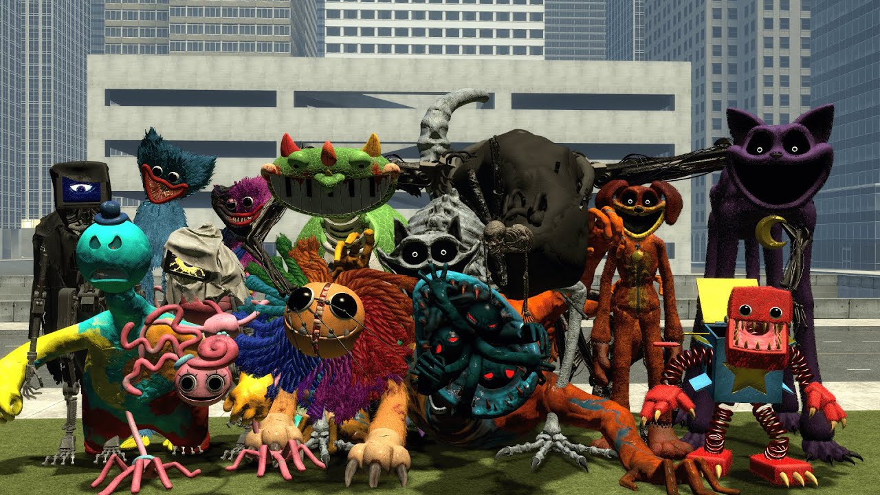 Surviving All Poppy Playtime Chapter 1, 2, 3 & 4 Monsters | Garry's Mod