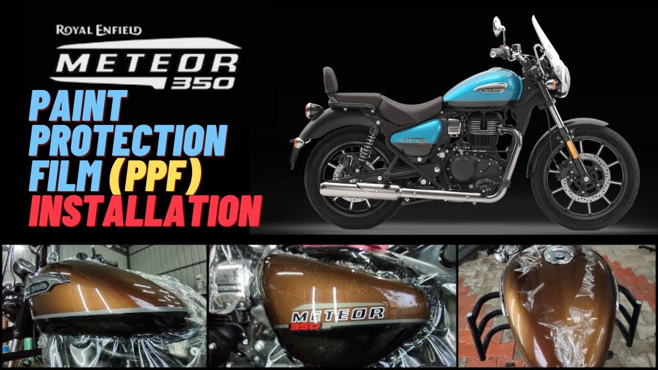 Royal Enfield Meteor 350 PPF installation process | The Bling Detailing Studio