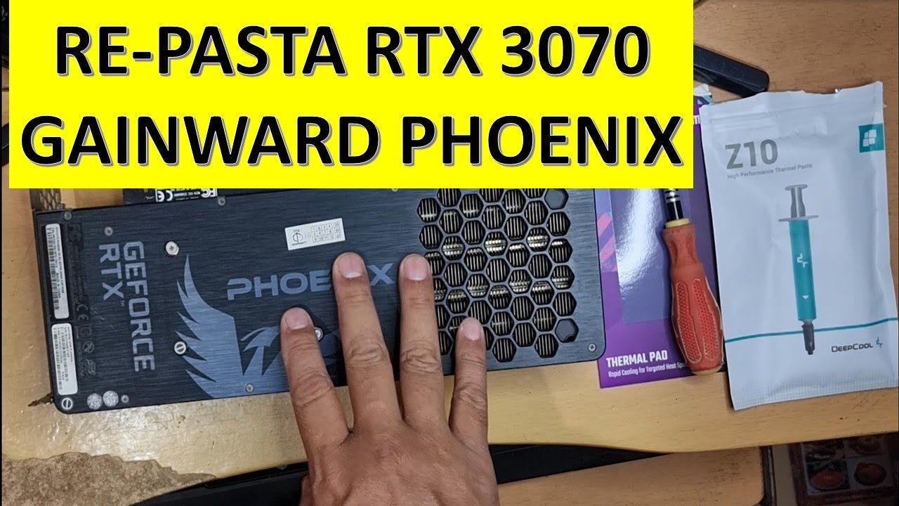 КАК ЗАМЕНИТЬ ПАСТУ И ТЕРМОПРОКЛАДКУ НА ВИДЕОКАРТЕ GAINWARD PHOENIX RTX 3070 ИЗ-ЗА ПЕРЕГРЕВА. КАКО...