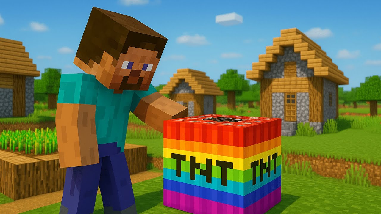 Minecraft TNT Blast Village #minecraft