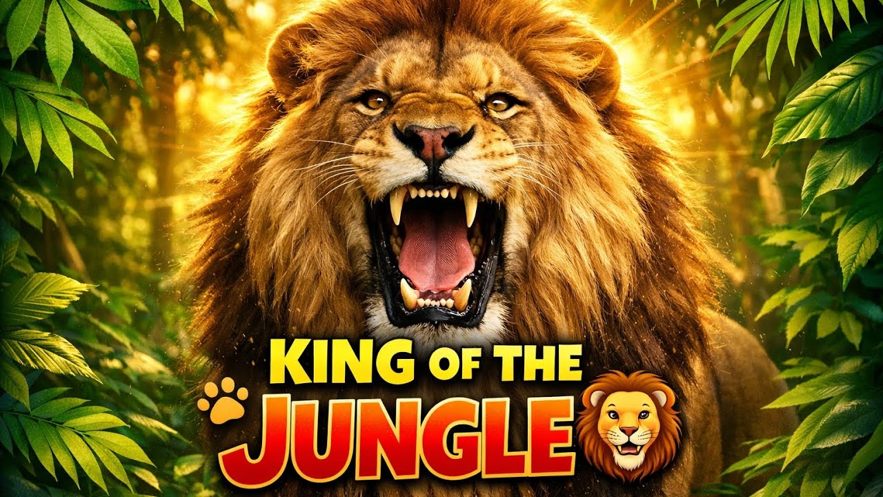 Lion সিংহ🦁 Story & Educational Facts for Kids (Bangla + English Learning)Preschool kindergarten